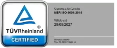 Selo de certificação da ISO 9001:2015 